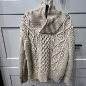 Cable knit boys sweater.
